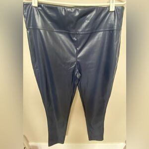 Guilty vegan blue leather pants size xl